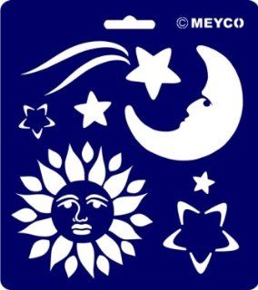 Schablone 'Sonne,Mond, Sterne' Meyco, 66020: Bürobedarf & Schreibwaren