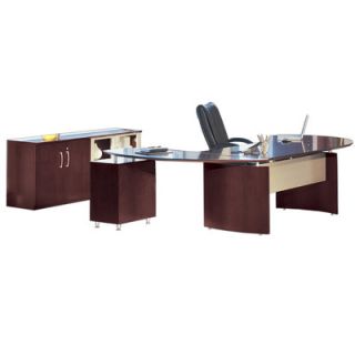 Mayline Napoli L Shape Desk Office Suite NT15CRY / NT15GCH / NT15MAH Finish: 