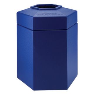 Commercial Zone 45 Gallon Hex Waste Container 7372 Color: Blue