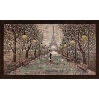 Hobbitholeco. Walk To Eiffel Tower by Anastasia C. Framed Painting