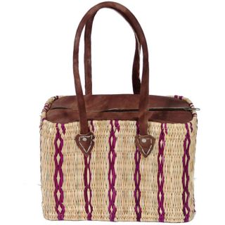 Straw and Leather Classic II Handbag (Morocco)  ™ Shopping