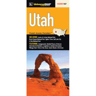 Utah Fold Map by Universal Map