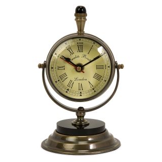 Soren Brass Table Clock   Desktop Clocks