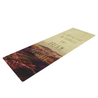 Believe by Ingrid Beddoes Desert Quote Yoga Mat by KESS InHouse
