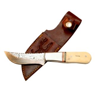 New Full Tang Damascus 8.5 inch Skinner Knife Bone Handle Series