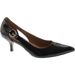 Womens Circa Joan & David Callalily Black Reptile