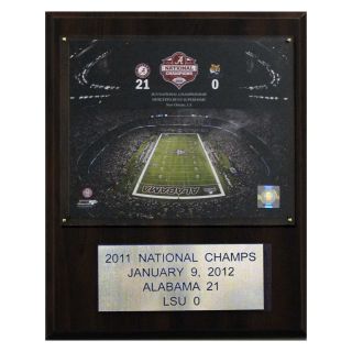 NCAA Football 12 x 15 in. Champions Plaque   Clocks & Wall Art