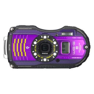Pentax WG 3 GPS 16 Megapixel Compact Camera   Purple   15113364