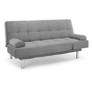 Dallas Dark Gray Microfiber Convertible Sofa
