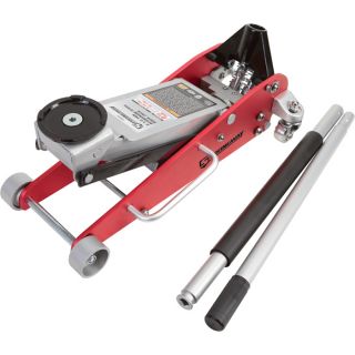 Strongway Hydraulic Aluminum/Steel Quick Lift Service Jack — 2 1/2-Ton Capacity, 3 15/16in.–18 1/8in. Lifting Range  Rapid Lift   Race Jacks