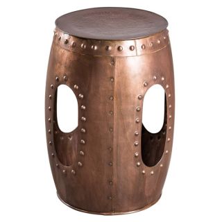 Industrial Barrel Copper Stool   13647953   Shopping