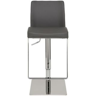 Matteo Adjustable Height Swivel Bar Stool with Cushion