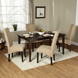 Simple Living 5 piece Brentwood Parson Dining Set   16101101