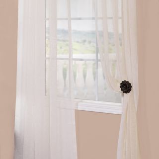 Pairs to Go Capella Woven Solid Curtain Panels