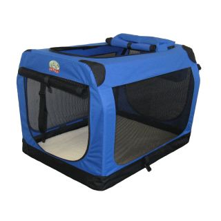Go Pet Club Soft Pet Crate   Blue   Dog Carriers