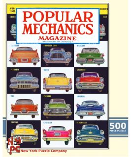 Classic Cars 500 Piece Jigsaw Puzzle   Puzzles