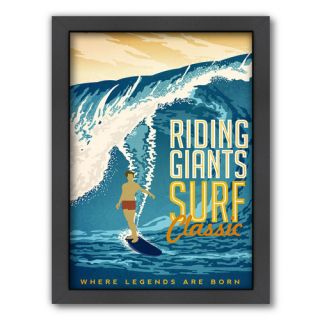 Riding Giant Framed Vintage Advertisement by Americanflat