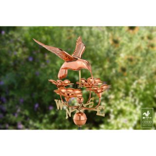 Hummingbird with Flowers Weathervane by Good Directions