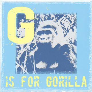 Graffitee Studios Animal Alphabet G is for Gorilla Graphic Art on