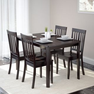 CorLiving DRG 695 Z5 Atwood 5 piece Dining Set with Cappuccino Stained