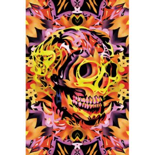 Skull V Graphic Art on Wrapped Canvas by Mercury Row