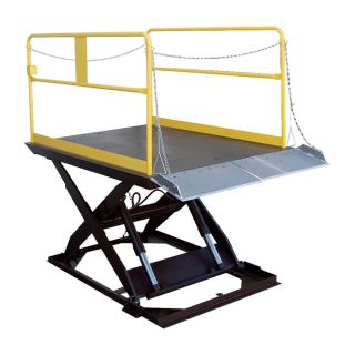 Vestil Scissor Dock Lift — Electric/Hydraulic, 12,000-lb. Capacity, 96in.L x 96in.W Platform, Model# WL-100-12-88  Dock Levelers   Dock Lifts