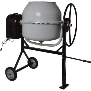 Klutch 6 Cubic Ft. Portable Cement Mixer — 1 HP  Cement Mixers