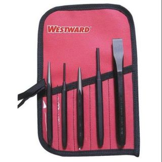 Westward Punch and Chisel Set, Carbon Tool Steel, 24N068