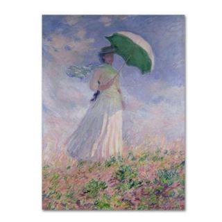 Trademark Fine Art 14 in. x 19 in. Woman with a Parasol Canvas Art BL01189 C1419GG