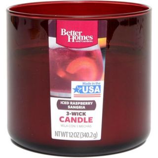 Better Homes and Gardens 12 Ounce Candle, Iced Raspberry Sangria