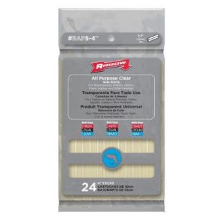 Arrow Fastener 4 in. All Purpose Clear Glue Stick (24 Pack) BAP5 4
