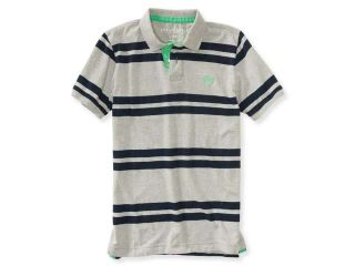 Aeropostale Mens Striped Rugby Polo Shirt 629 S