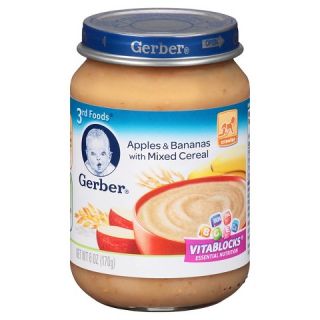 Gerber Baby 3rd Foods Mixed Cereal with Apples & Bananas 6 oz
