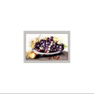 Dish of Grapes And Peaches Print (Unframed Paper Poster Giclee 20x29)