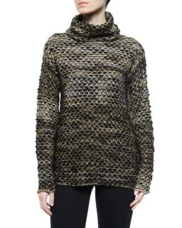Parker Mona Textured Turtleneck Sweater, Cedar