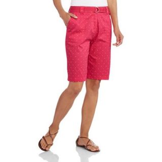 White Stag Women's Woven Belted Shorts