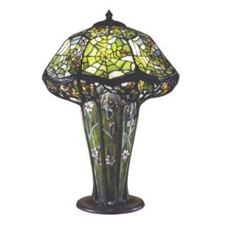 Dale Tiffany Floral Cobweb 25 in. Solid Bronze Table Lamp  0027