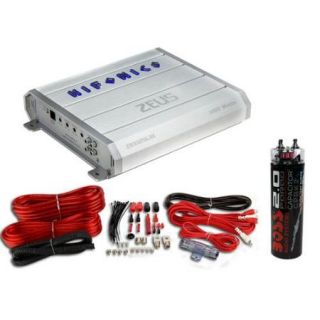 Hifonics ZRX1216.1D 1200W Mono Amp Class D Amplifier + Wiring Kit + Capacitor