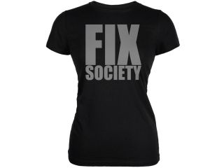 Please Fix Society Bruce Jenner Black Juniors Soft T Shirt