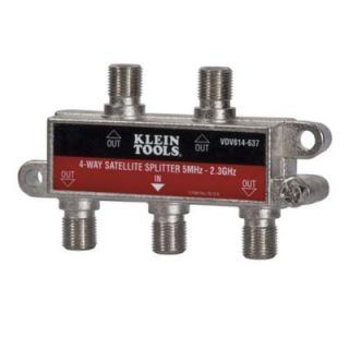 Klein Tools 5 MHz   2.3 GHz 4   Way Satellite/Digital Cable Splitter VDV814 637