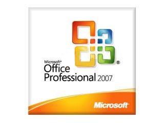 Microsoft 269 14071 Office Professional 2007 (no media, Lic only) English DSP MLK 1 Pack