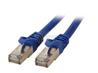 Rosewill RCNC 12016   100 Foot Cat 6A Blue Shielded Screened Twisted Pair (S / STP) Enhanced 550MHz Network Ethernet Cable