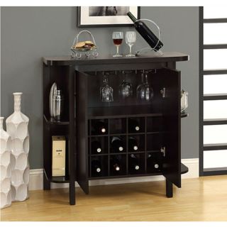 Monarch Specialties Inc. Bar Cabinet with Wine Storage