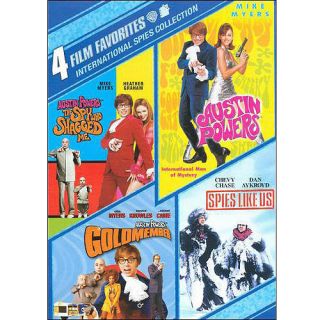 4 Film Favorites: International Spies   Austin Powers International Man Of Mystery / Austin Powers The Spy Who Shagged Me / Austin Powers In Goldmember / Spies Like Us