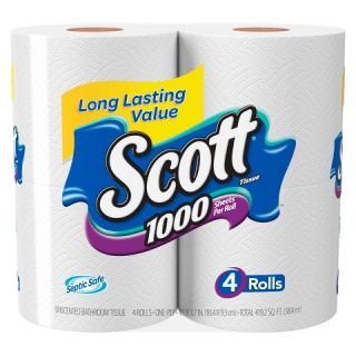 Scott 1000 Bathroom Tissue 4 Rolls