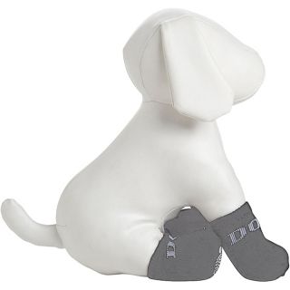 Pet Life Black Cotton Dog Socks with Rubberized Grip Bottoms