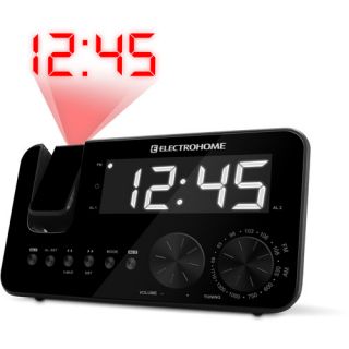 Electrohome EAAC500US AM/FM Alarm Clock with White LED SelfSet and Wakeup Technology