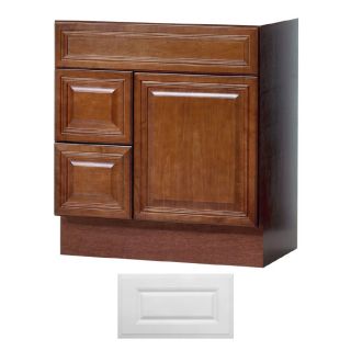 Insignia Ridgefield Satin White Traditional Bathroom Vanity (Common: 30 in x 21 in; Actual: 30 in x 21 in)