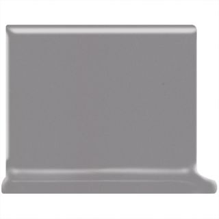 American Olean Bright Storm Gray Ceramic Cove Base Tile (Common: 4 in x 4 in; Actual: 4.25 in x 4.25 in)