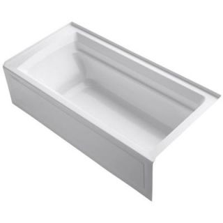 KOHLER Archer 6 ft. Right Drain Soaking Tub in White with Bask Heated Surface K 1125 RAW 0